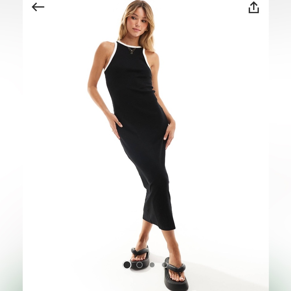 Mango ribbed midi dress NWT